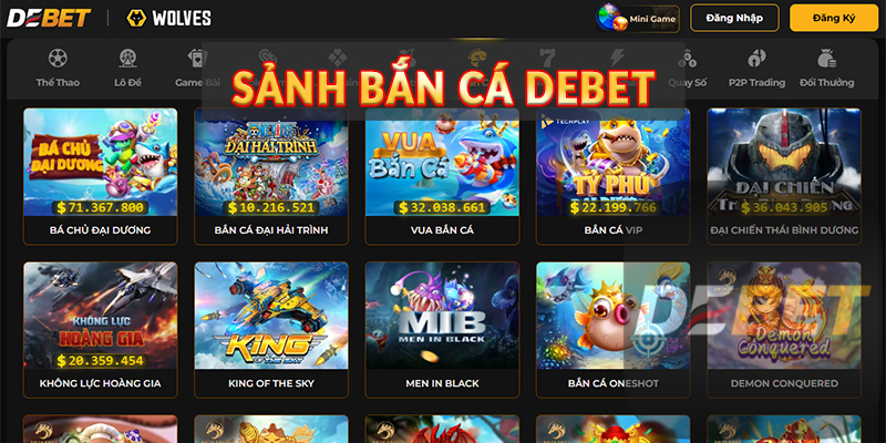 Bắn Cá Debet - Trải nghiệm đại dương siêu chân thực 1 Sảnh Bắn Cá Debet